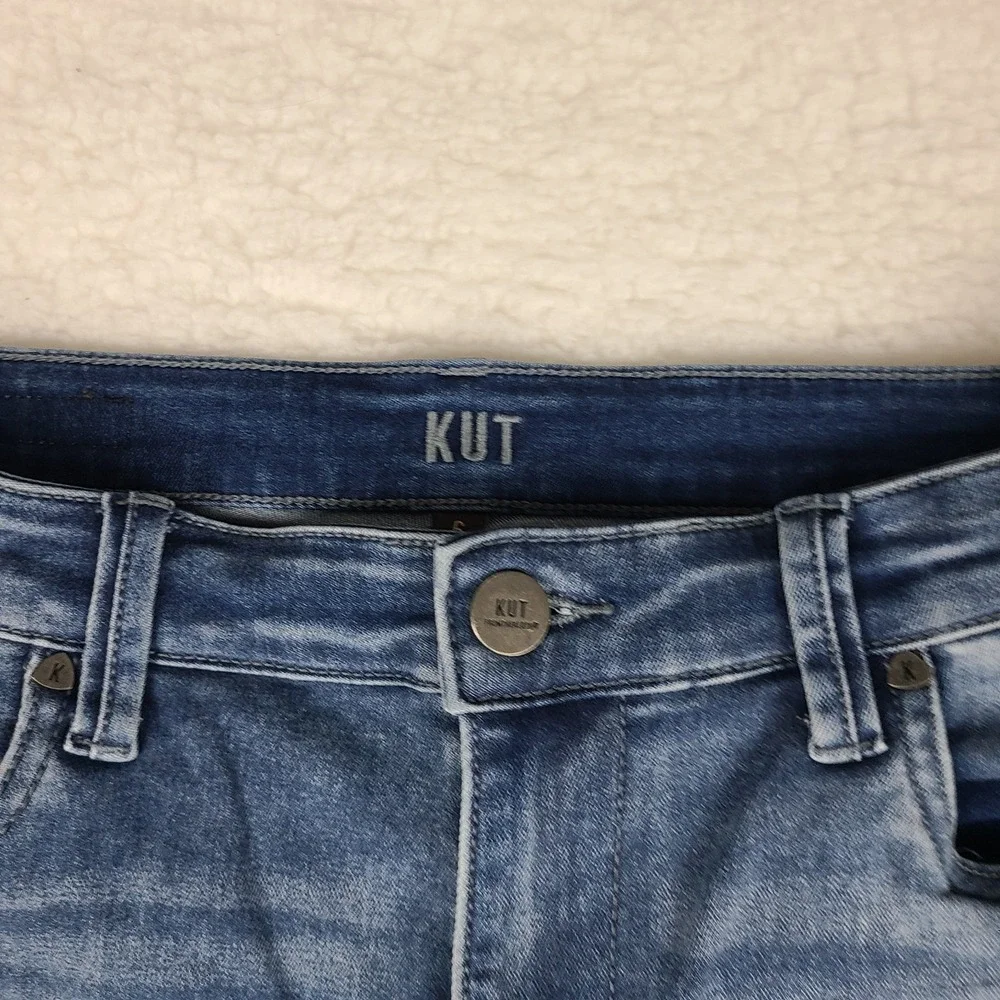 Kut From The Kloth Jeans Womens 6‎ Blue High Rise Toothpick Skinny Light Wash